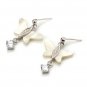 Inspire Butterfly Gen MOP White CZ Stud Earring Jewelry 925 Sterling Silver Gift