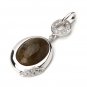 Inspire Fashion Jewelry Jasper 925 Sterling Silver Luxury Costume Oval Pendant