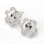 Inspire 925 Sterling Silver Stud Flower Earrings Cute Gift Jewelry Free Shipping