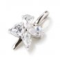 Summer Sale Cubic Zirconia Flower Pendant 925 Sterling Silver New Gift Free Ship