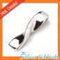 Twist Polish SandBlast 925 Sterling Silver Pendant Genuine Diamond New Free Ship