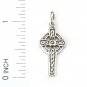 Cross 925 Sterling Silver Pendant Oxidize Halloween Vintage Gift New Free Ship