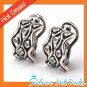 Fashion Black Oxidize Sterling Silver Earrings Vintage Antique New Free Ship