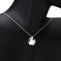 Polish Apple 925 Sterling Silver Pendant Including 19" Chain New Summer Gift