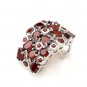 January Gift Luxury Genuine Garnet 925 Sterling Silver Pendant Free Ship Classic