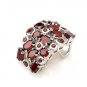January Gift Luxury Genuine Garnet 925 Sterling Silver Pendant Free Ship Classic