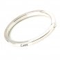 925 Sterling Silver Bangle Plain Polish Love New Vintage Gift Free Shipping
