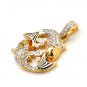 Fishes 925 Sterling Silver Pendant Feb Mar Astrology Pisces Zodiac New Free Ship