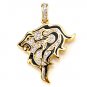 925 Sterling Silver Pendant Leo Astrology Lion Jul Aug Zodiac New Free Ship