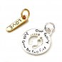 2 Set Vintage 925 Sterling Silver Pendant Love Family New Free Shipping 2 Tone