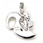 Aries Ram Mar Apr Zodiac Astrology 925 Sterling Silver Pendant CZ New Free Ship