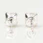 925 Sterling Silver Cubic Zirconia Stud Earrings New Vintage Gift Free Shipping