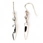 925 Sterling Silver Polish Twist Dangle Earrings New Classic Free Shipping