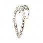 White Cubic Zirconia Heart 925 Sterling Silver Pendant Valentine Gift