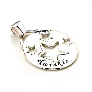 925 Sterling Silver Polish Plain Star Pendant New Vintage Gift Free Shipping