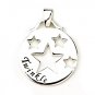 925 Sterling Silver Polish Plain Star Pendant New Vintage Gift Free Shipping