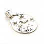 925 Sterling Silver Polish Plain Star Pendant New Vintage Gift Free Shipping