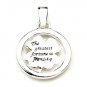 925 Sterling Silver Polish Flower Pendant New Vintage Cute Gift Free Shipping
