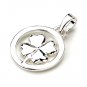 925 Sterling Silver Polish Flower Pendant New Vintage Cute Gift Free Shipping