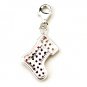 X'MAS Red Sock 925 Sterling Silver Red Ruby Child Cute Gift New Free Shipping
