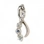 925 Sterling Silver Luxury Pendant Genuine White Topaz Gift New Free Shipping