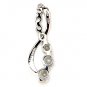 925 Sterling Silver Luxury Pendant Genuine White Topaz Gift New Free Shipping