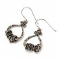 New Vintage Antique Earring 925 Sterling Silver Jewelry Dangle Oxidize Free Ship