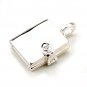 925 Sterling Silver Book Locket Pendant Cubic Zirconia New Child Free Shipping