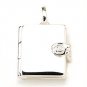 925 Sterling Silver Book Locket Pendant Cubic Zirconia New Child Free Shipping