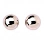 Half Puff Ball 925 Sterling Silver Stud Earring Vintage