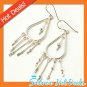 .925 Sterling Silver Chandelier Dangle Earrings Valentine Vintage New Gift
