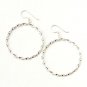 Circle Twist Rope .925 Sterling Silver Valentine Hoop Earrings New Gift Fashion
