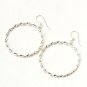 Circle Twist Rope .925 Sterling Silver Valentine Hoop Earrings New Gift Fashion