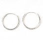 Valentine Endless Love Hoop Huggie .925 Sterling Silver Earrings New Free Ship