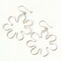 Endless Love Flower 925 Sterling Silver Hoop Earrings Polish Jumbo Gift New