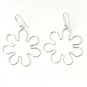 Endless Love Flower 925 Sterling Silver Hoop Earrings Polish Jumbo Gift New