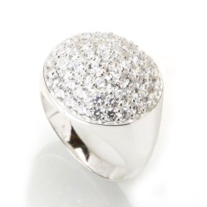 New Wedding Engagemnet Ring CZ Sz 7.75 925 Sterling Silver Luxury Free Shipping