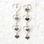 Romantic Heart Dance .925 Sterling Silver Stud Earrings Valentine Gift