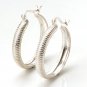 Circle Hoop Huggie 925 Sterling Silver Earrings Endless Love Cute New Gift
