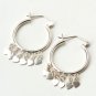 Fashion Vintage Valentine Heart .925 Sterling Silver Hoop Huggie Earrings New