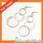 Triple Circle Dangle 925 Sterling Silver Earring Cute