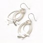 925 Sterling Silver Filigree Drop Dangle Earring Jewelry Cute Classic Fashion