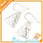Summer Sale Triple Level Triangle Dangle .925 Sterling Silver Earrings Free Ship
