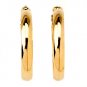 Gift 925 Sterling Silver Circle Hoop Earrings Gold Plate New Cute Free Shipping
