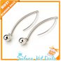 925 Sterling Silver Vintage Cocktail Shiny Ball Earring