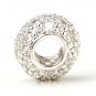 Luxury Cubic Zirconia Ball 925 Sterling Silver Pendant Valentine Gift Free Ship