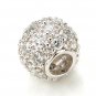 Luxury Cubic Zirconia Ball 925 Sterling Silver Pendant Valentine Gift Free Ship
