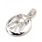 Twin 925 Sterling Silver Gemini Pendant Gift Month May Jun Zodiac New Free Ship