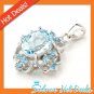 ELEGANT GENUINE BLUE TOPAZ PENDANT 925 STERLING SILVER