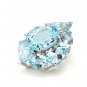 925 Sterling Silver Pendant Genuine Sky Blue Topaz New Dec Birth Free Shipping